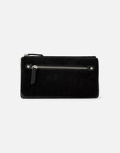 Appleton Suedette Wallet, Black (BLACK), large
