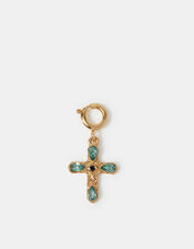 Gemstone Cross Jewellery Charm, , large