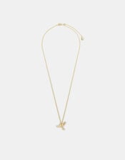 14ct Gold-Plated Bird Pendant Necklace, , large