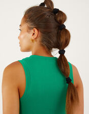 Thick Towelling Hair Bands 5 Pack, Multi (PASTEL-MULTI), large