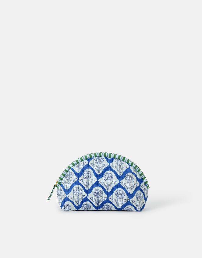 Dandelion Print Quilted Make Up Bag, , large