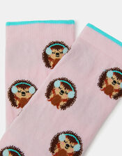 Hedgehog Print Socks , , large