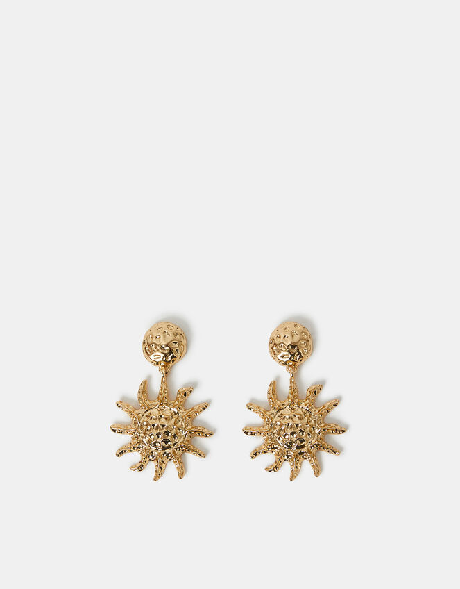 Statement Sun Drop Earrings, , large