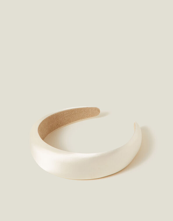Padded Satin Headband, , large