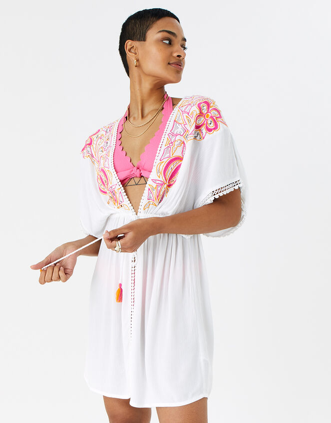 Bright Embroidered Kimono, Multi (BRIGHTS-MULTI), large
