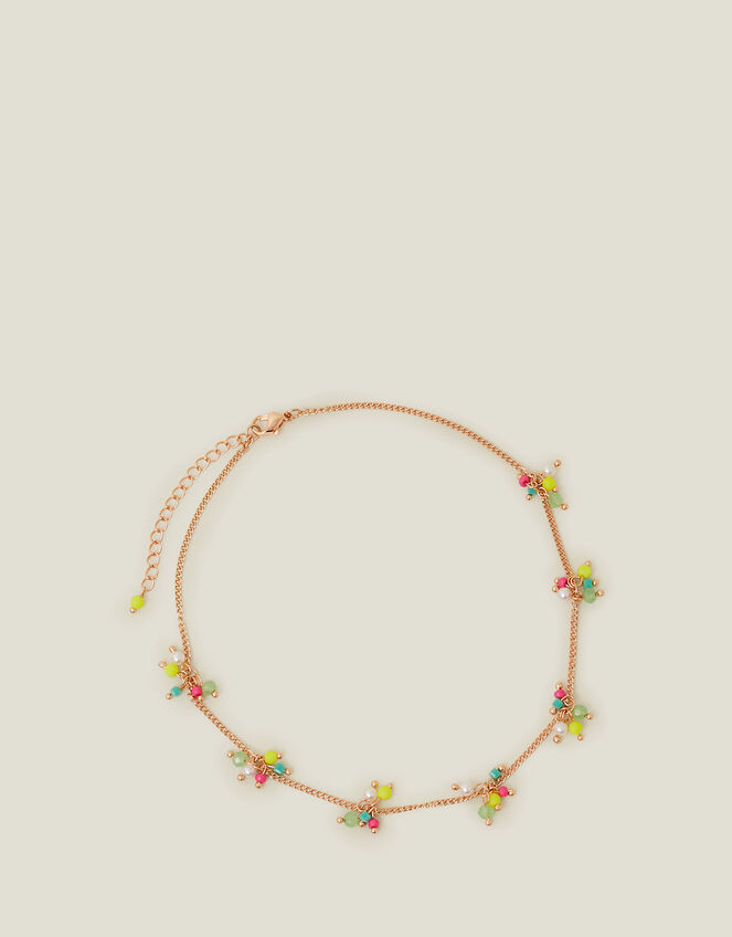 Girls Beaded Cluster Necklace, , large