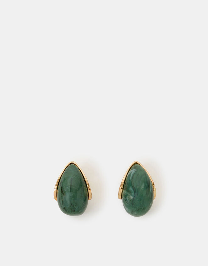 Resin Curve Drop Earrings, , large