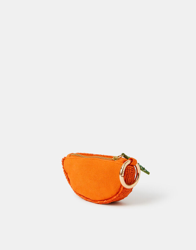 Embellished Orange Bag Charm, , large