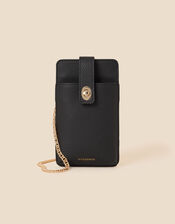 Chain Phone Bag, Black (BLACK), large