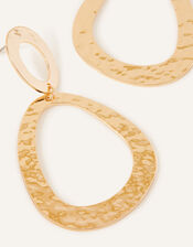 Textured Cut Out Statement Earrings, , large