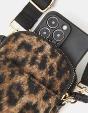 Leopard Print Phone Bag, , large