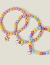 3-Pack Girls Unicorn Stretch Bracelets, , large