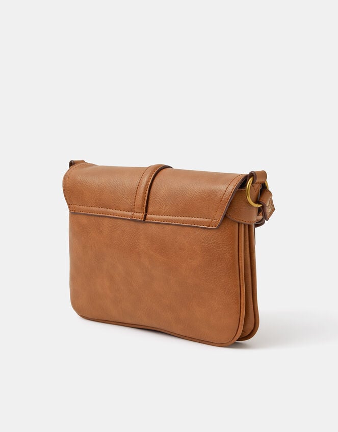 Padlock Satchel Crossbody Bag, , large