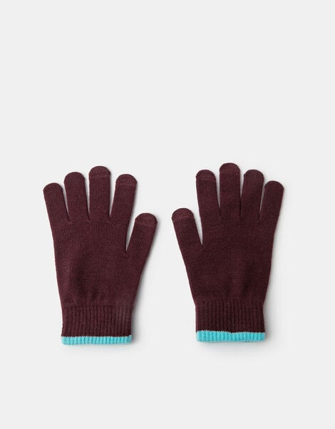 Contrast Edge Touchscreen Gloves, , large