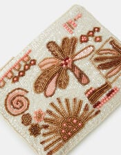 Palm Embellished Pouch, , large