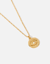 Gold-Plated Evil Eye Pendant Necklace , , large