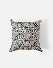 Embroidered Cushion Cover, Multi (DARKS-MULTI), large