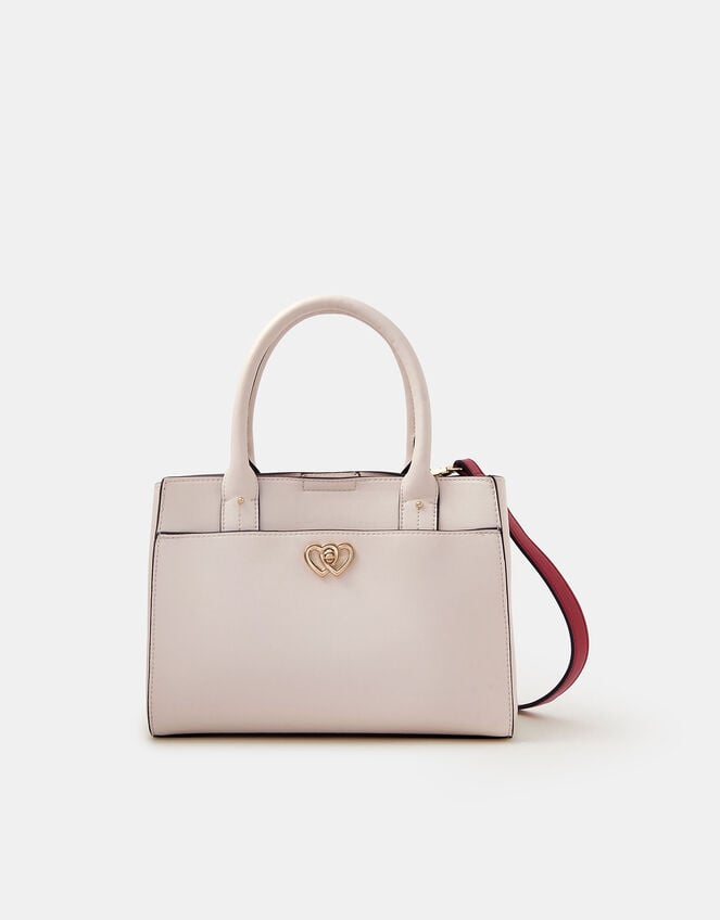 Double Heart Crossbody Handbag, , large