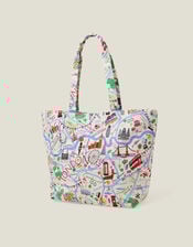 London Map Print Shopper Bag, , large
