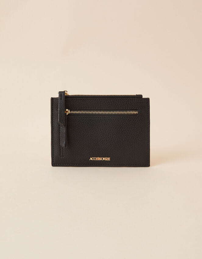 Zip Card Holder, Black (BLACK), large