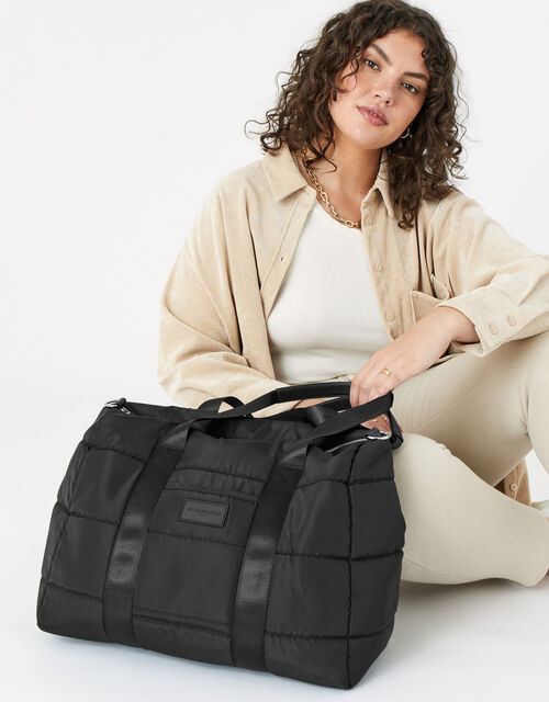 Becki Gym Bag with Recycled Polyester, Black (BLACK), large