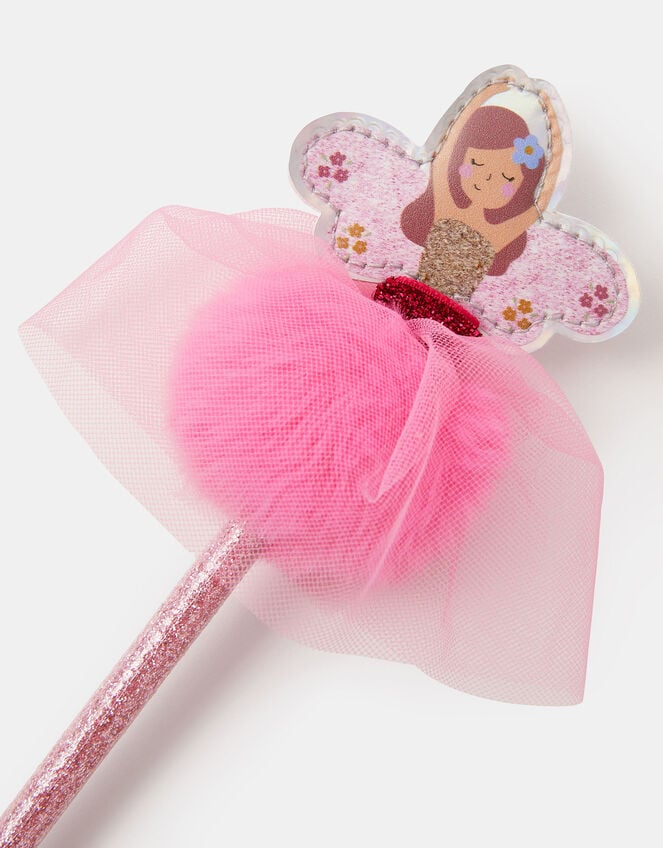 Girls Fairy Pom Pom Pencil, , large