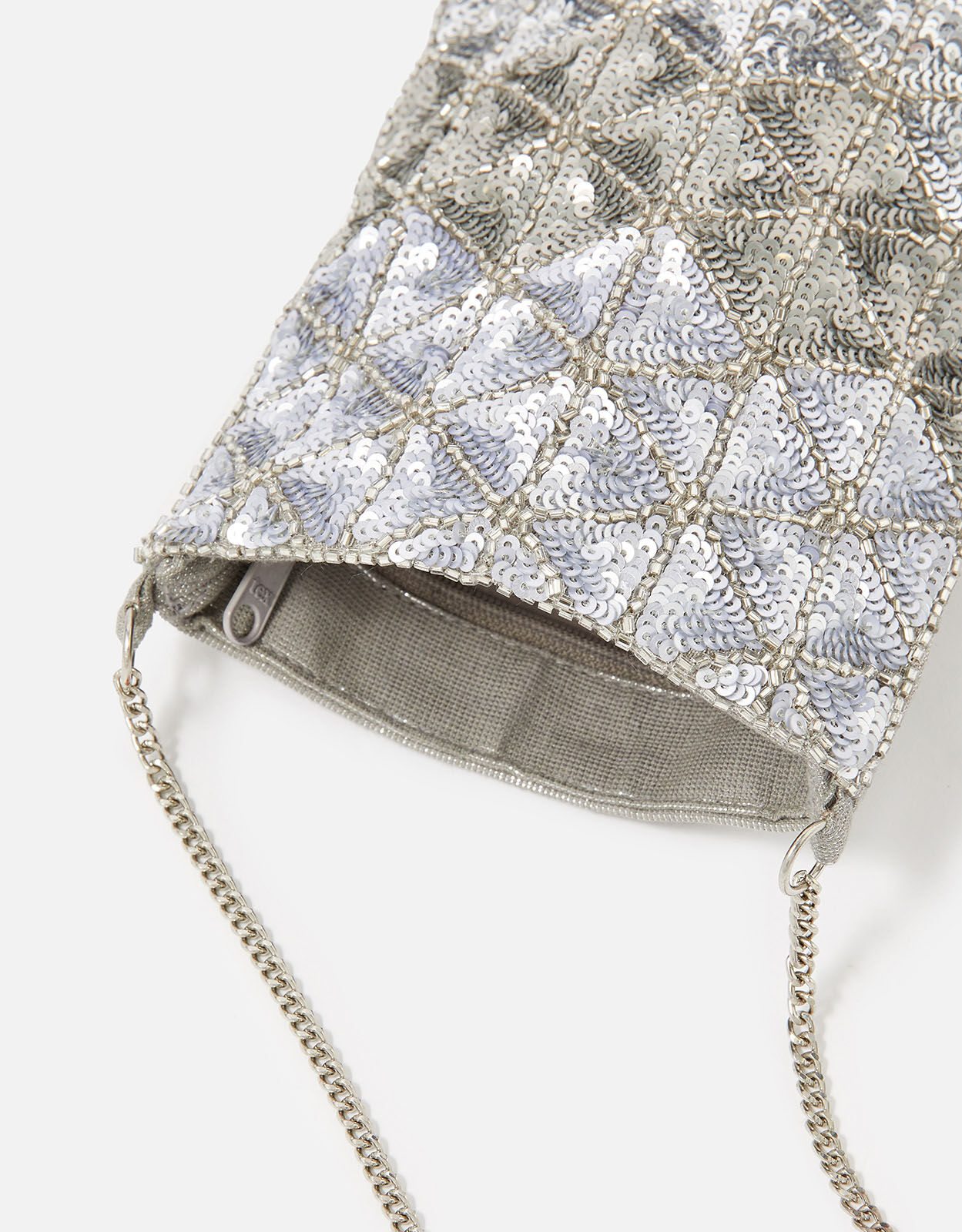 Sequin discount pouch bag