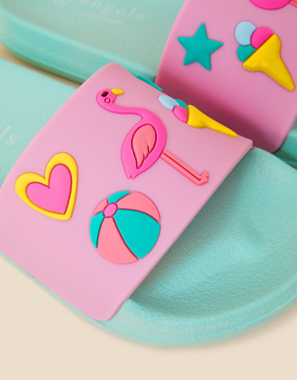 Girls blue 2025 flip flops
