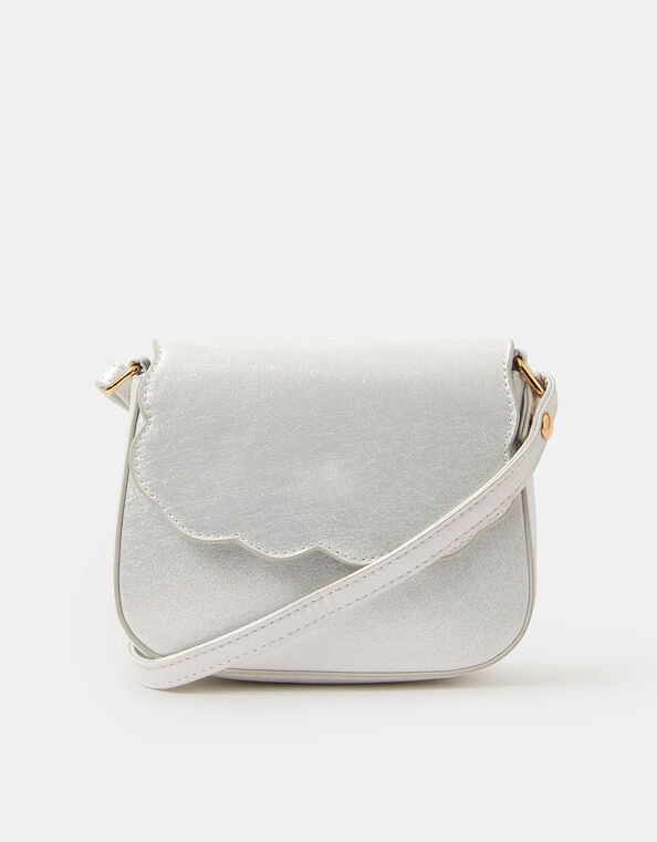 Girls Metallic Scallop Bag, , large