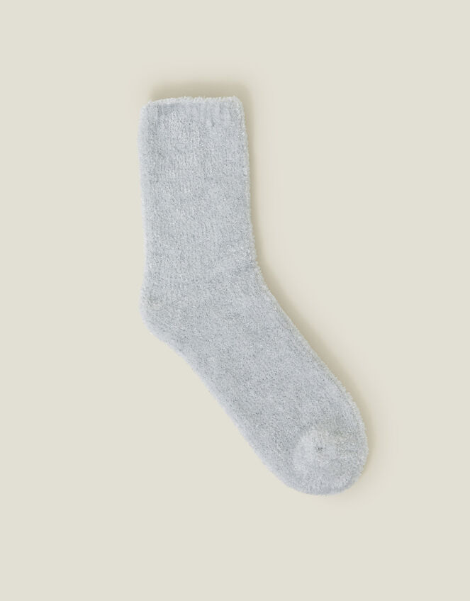 Sparkle Chenille Bed Socks, Grey (GREY), large