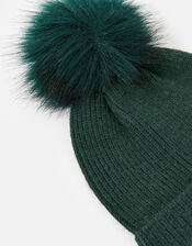 Knit Pom-Pom Beanie, , large
