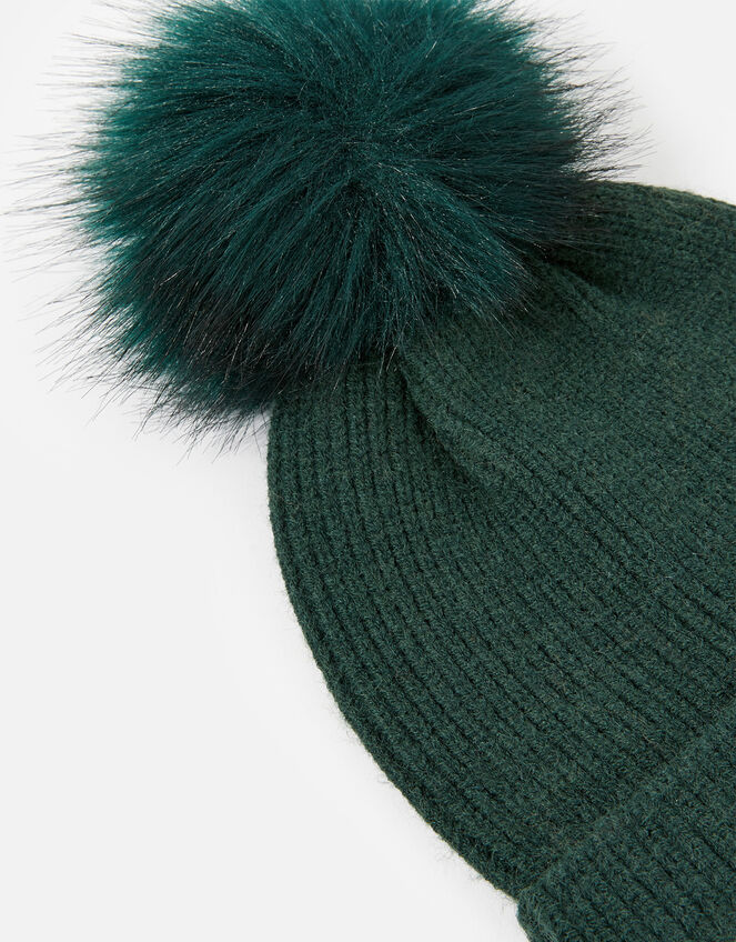 Knit Pom-Pom Beanie, , large