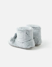  Sparkle Reindeer Slipper Boots, Grey (GREY), large