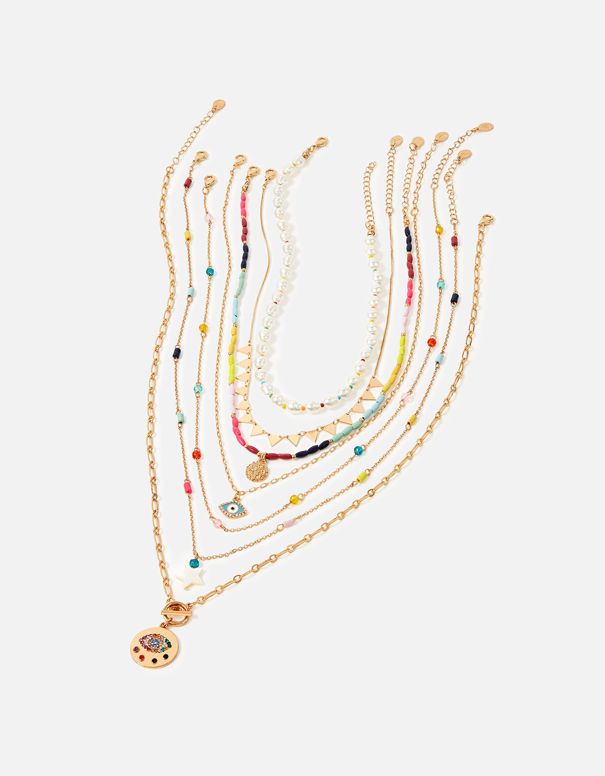 Rainbow Layered Necklace | Necklaces 