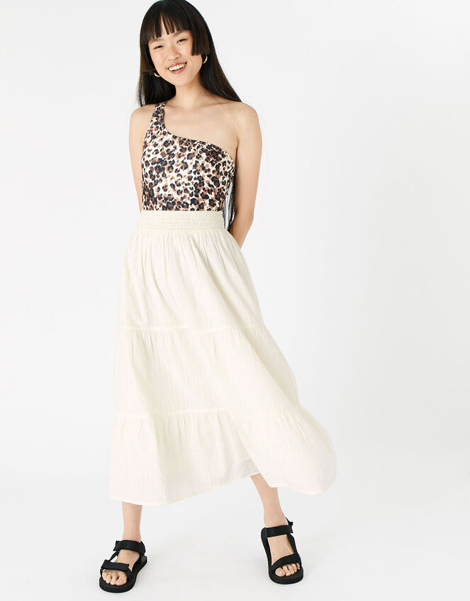 Tiered Beach Skirt, Ivory (IVORY), large