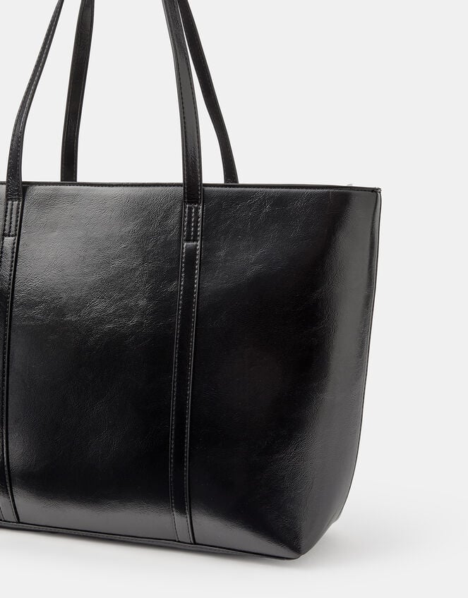 Meredith Tote Bag, Black (BLACK), large