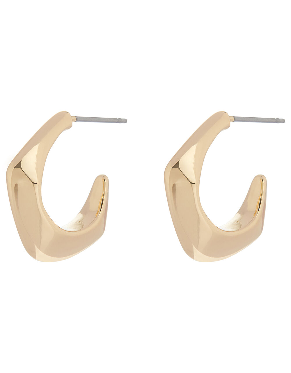 Chunky Geo Mini Hoop Earrings Hoops Accessorize UK