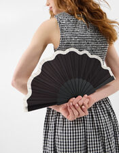 Scallop Foldable Fan, , large