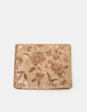 Embellished Floral Clutch Bag, , large