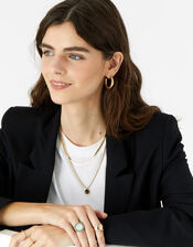 Feel Good Statement Enamel Ring, Cream (PEARL), large