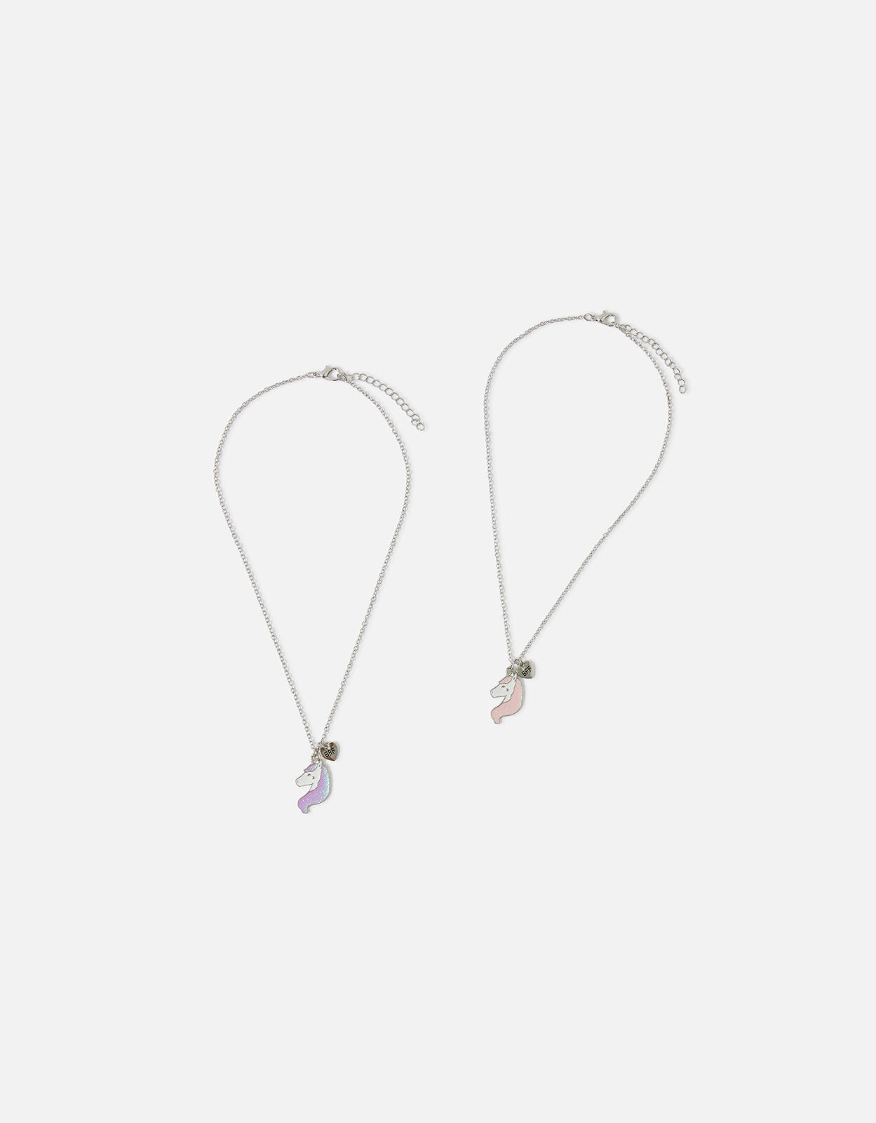Girls Unicorn Best Friends Necklace Set of Two