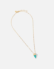 Healing Stones Gold-Plated Necklace - Turquoise, , large