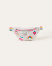 Girls Rainbow Badge Belt Bag, , large