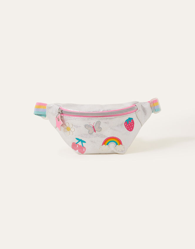 Girls Rainbow Badge Belt Bag, , large