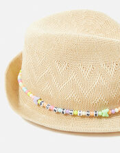 Girls Sunshine Beaded Packable Hat, Multi (BRIGHTS-MULTI), large