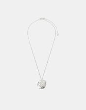 Sterling Silver-Plated Shell Necklace, , large