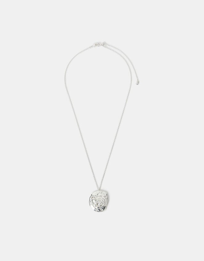 Sterling Silver-Plated Shell Necklace, , large