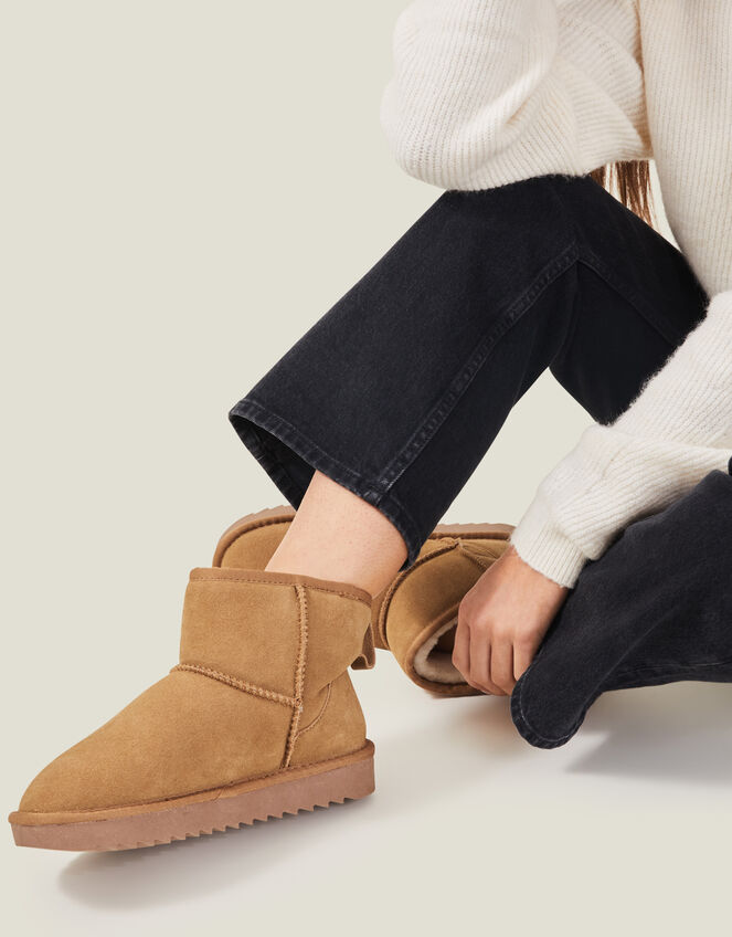 Mid Suede Boots, Tan (TAN), large