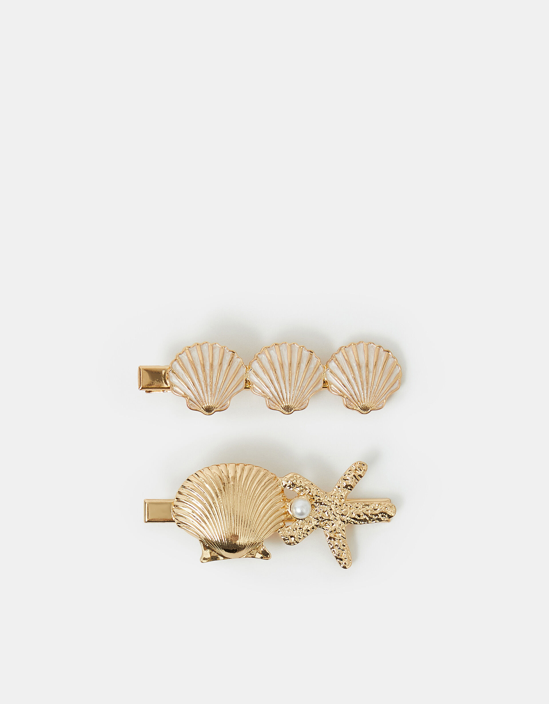 accessorize 2-Pack Shell Hair Clips