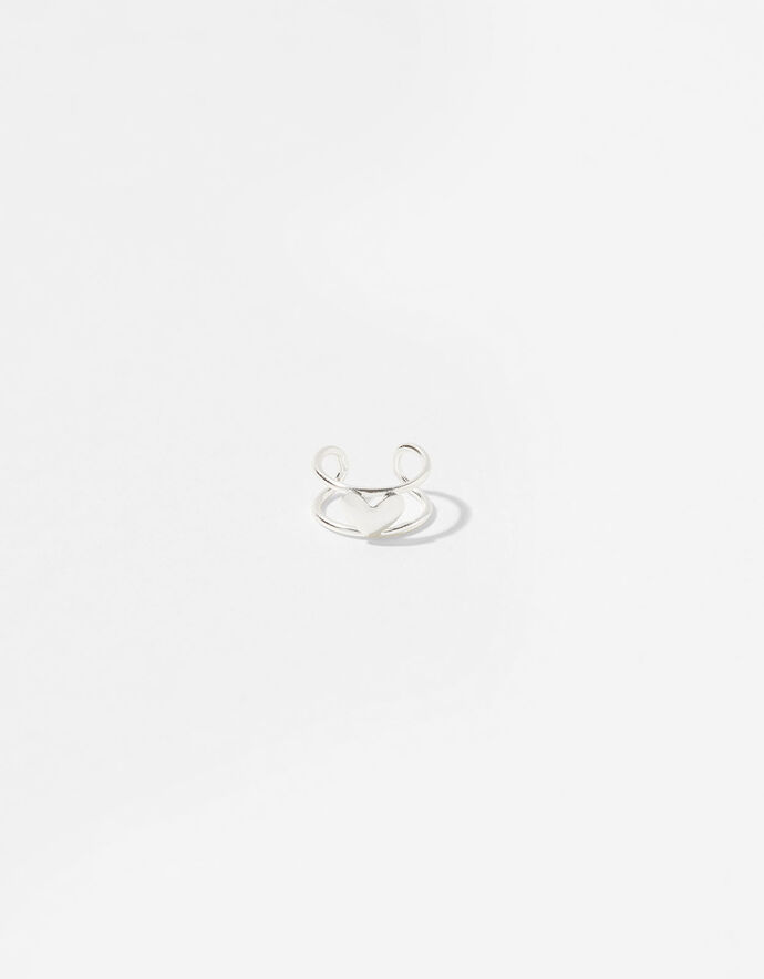 Sterling Silver Heart Ear Cuff Sterling silver Accessorize UK